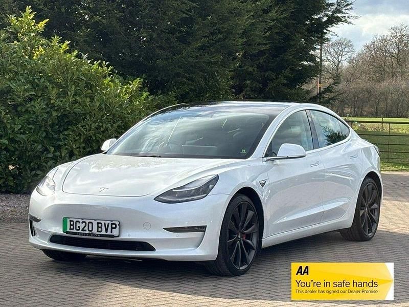 Used Tesla Model 3 Performance 461 kW (627 HP) 2020 White Sedan