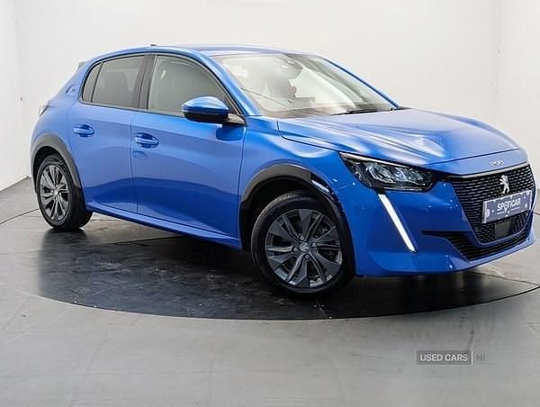 Used Peugeot e-208 Allure Premium 100 kW (136 HP) 2021 Blue Hatchback