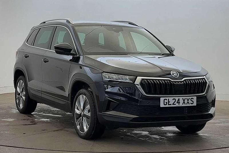 Black magic pearl effect Used 2024 Skoda Karoq SE L SUV | £19,699 (Good price) - Image 1/4
