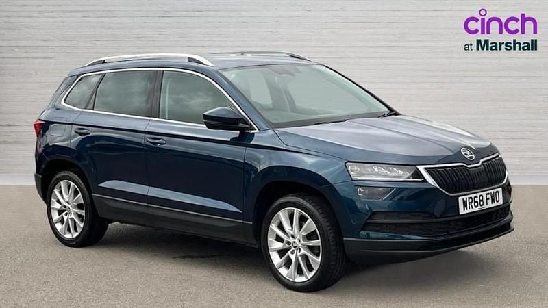 Used Skoda Karoq SE L 115 HP (84 kW) 2018 Blue SUV