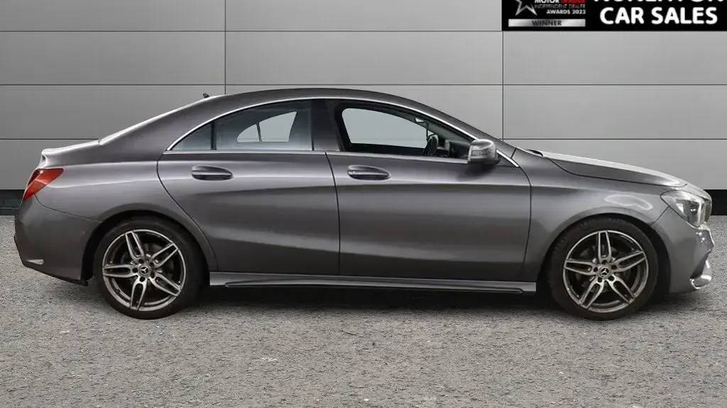Used Mercedes CLA200 AMG line 156 HP (114 kW) 2019 Grey Coupe