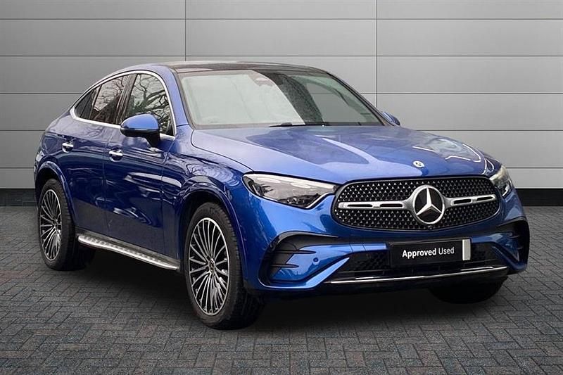 Used Mercedes GLC300 AMG line 258 HP (189 kW) 2025 Spectral blue Coupe