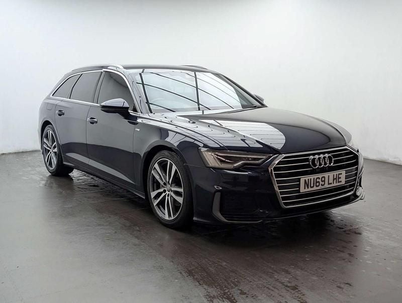 Used Audi A6 S-Line 204 HP (150 kW) 2019 Blue Estate