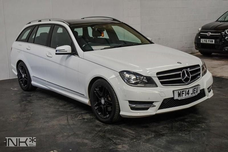 Begagnad Mercedes C220 Sport Edition 2014 Vit Kombi