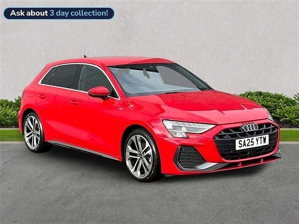 Red New 2025 Audi A3 S-Line Hatchback | £29,374 (Super price) - Image 1/4