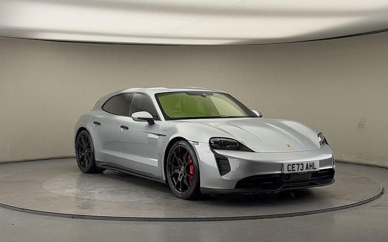 Used Porsche Taycan Performance Package 439 kW (598 HP) 2023 Dolomite silver Estate