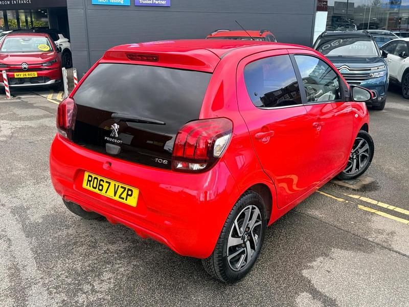 Used Peugeot 108 Allure 67 HP (49 kW) 2017 Red Hatchback