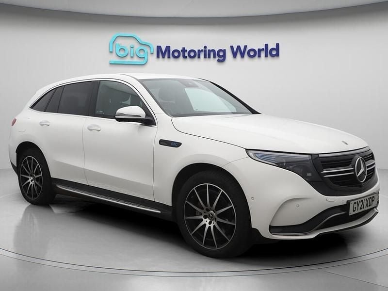 White Used 2021 Mercedes EQC400 AMG line SUV | £23,400 (Good price) - Image 1/4
