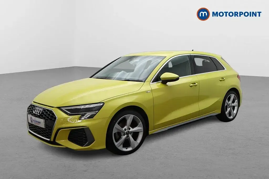 Used Audi A3 S-Line 2023 Yellow Sedan