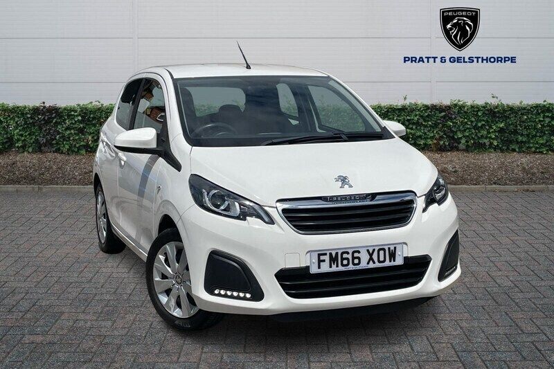 White Used 2017 Peugeot 108 Active Hatchback | £6,995 (Fair price) - Image 1/4