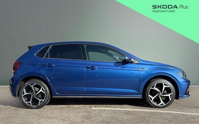 Used VW Polo R-line 95 HP (69 kW) 2021 Blue Hatchback