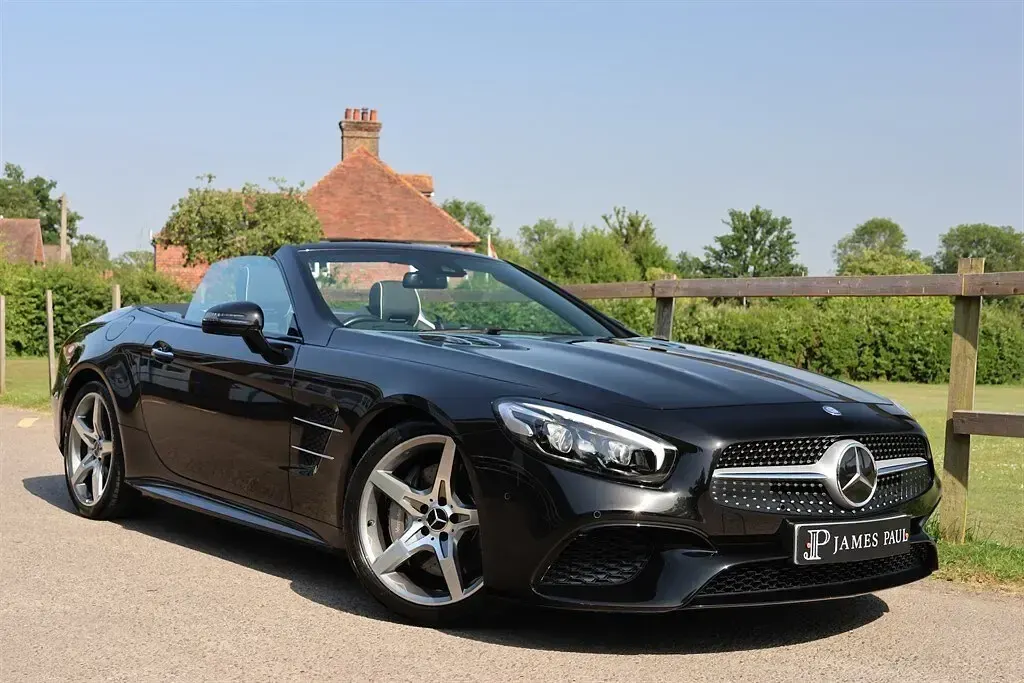 Used Mercedes SL400 AMG line 2017 Black Cabriolet