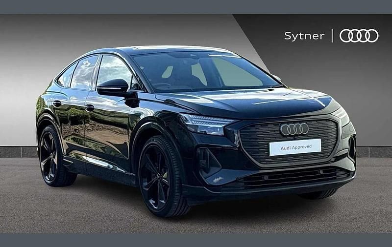 Black Used 2023 Audi Q4 Sportback e-tron Black Edition SUV | £36,000 (Fair price) - Image 1/4