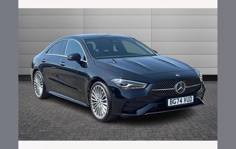 Black Used 2024 Mercedes CLA180 AMG Line Premium Sedan | £29,395 (Fair price) - Image 1/4