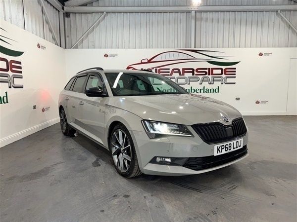 Grey Used 2018 Skoda Superb SportLine Estate | £10,499 (Fair price) - Image 1/4