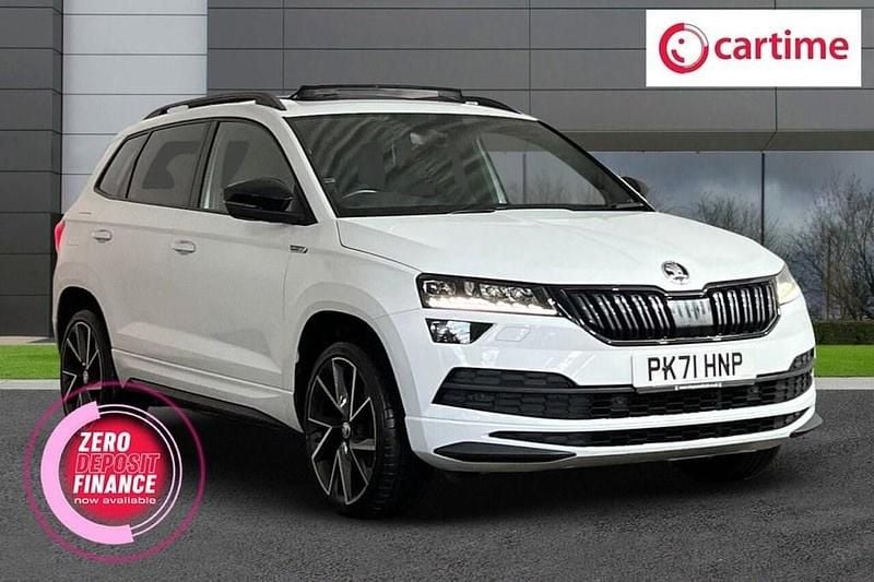 White Used 2021 Skoda Karoq SportLine SUV | £18,175 (Fair price) - Image 1/4