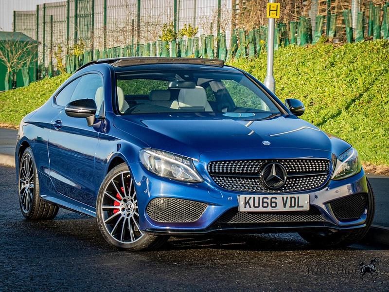 Blue Used 2016 Mercedes C250 AMG Line Premium Coupe | £15,200 (Expensive) - Image 1/4