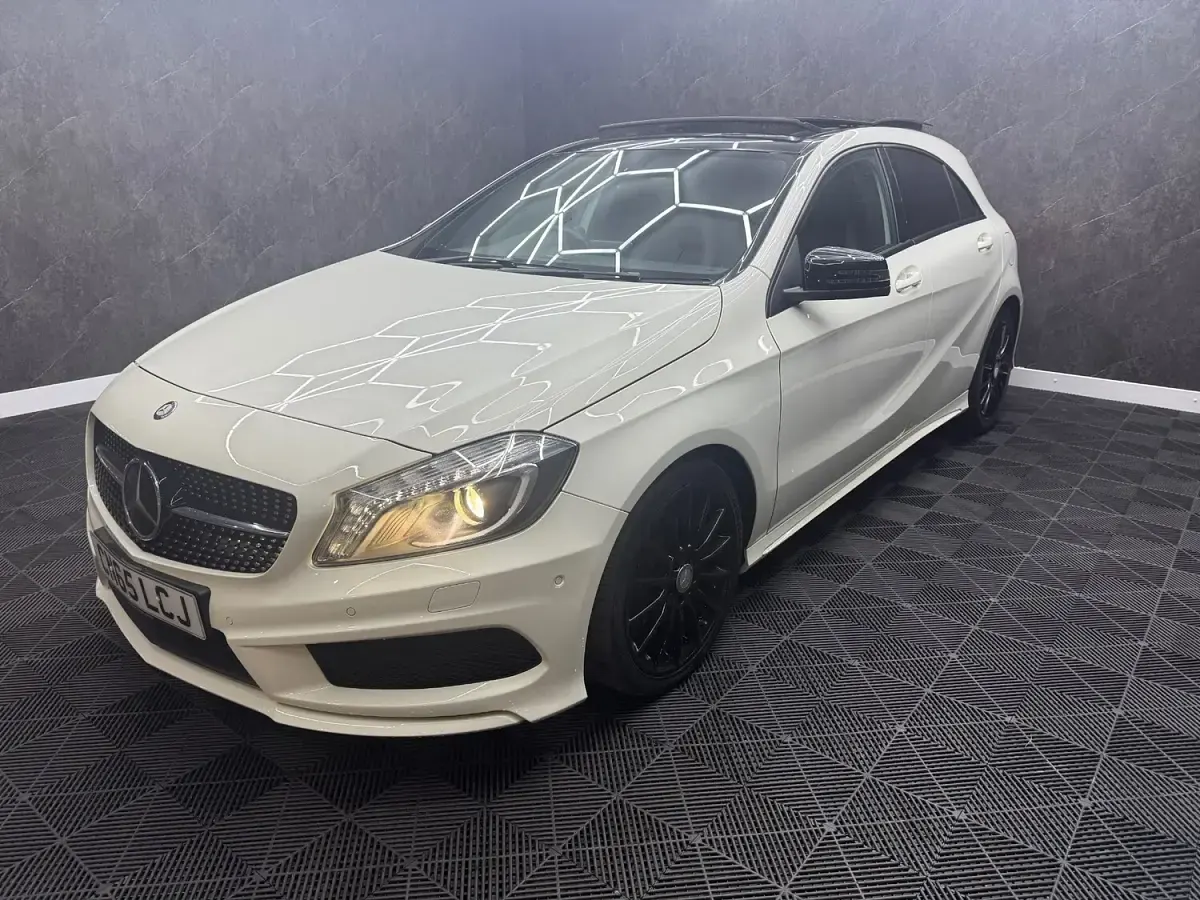 Used Mercedes A220 AMG 170 HP (125 kW) 2015 White Hatchback