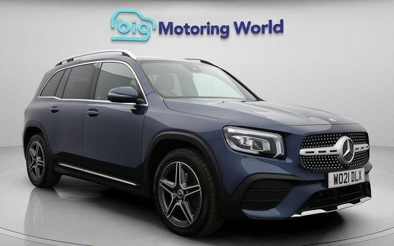 Blue Used 2021 Mercedes GLB200 AMG line SUV | £24,300 (Good price) - Image 1/4