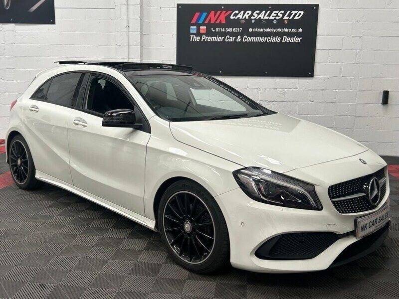White Used 2017 Mercedes A200 AMG line Hatchback | £15,450 (A bit pricey) - Image 1/4