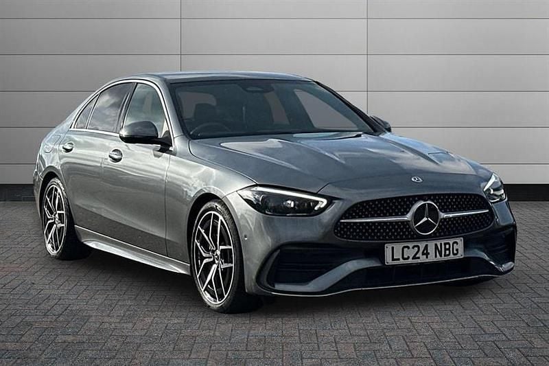 Used Mercedes C220 AMG Line Premium Plus 200 HP (147 kW) 2024 Grey Sedan