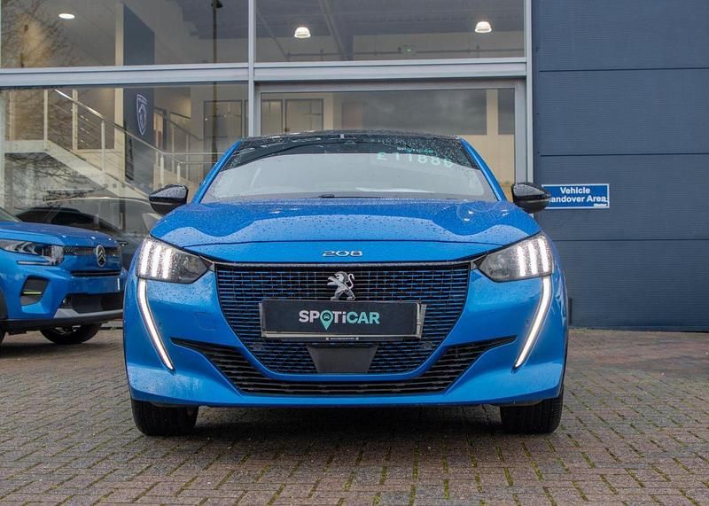 Used Peugeot e-208 GT 98 kW (134 HP) 2021 Blue Hatchback