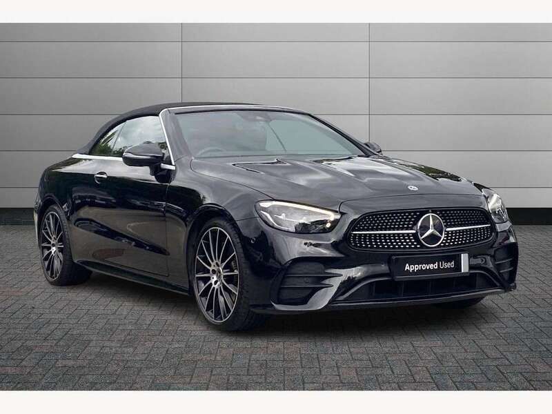 Black Used 2022 Mercedes E220 AMG line Cabriolet | £31,990 (Expensive) - Image 1/4