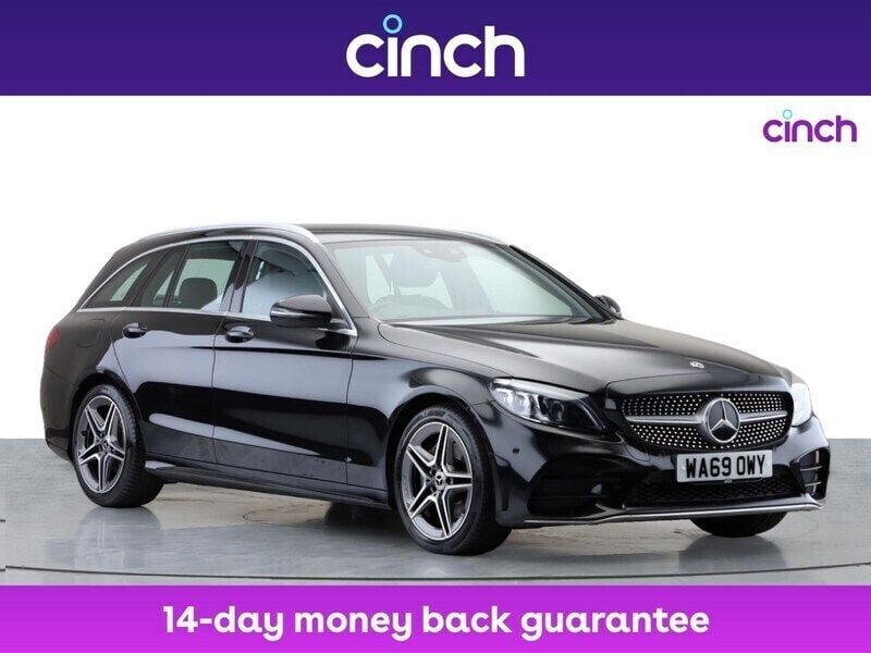 Black Used 2019 Mercedes C200 AMG Line Premium Estate | £17,549 (Fair price) - Image 1/3