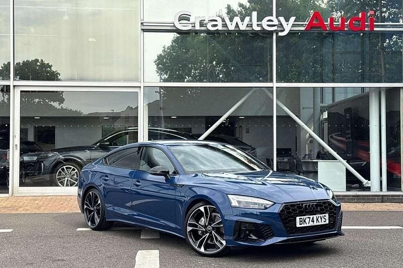 Blue Used 2024 Audi A5 Sportback Black Edition Hatchback | £37,250 (Expensive) - Image 1/4