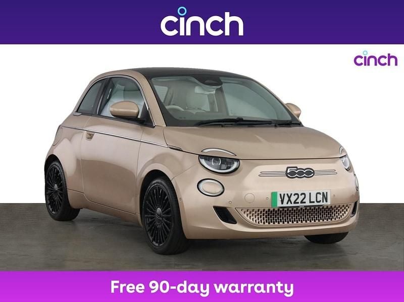 Gold Used 2022 Fiat 500e La Prima Hatchback | £13,499 (Fair price) - Image 1/3