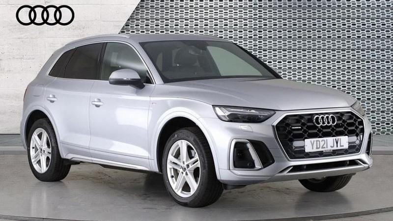 Silver Used 2021 Audi Q5 S-Line SUV | £26,969 (Good price) - Image 1/4