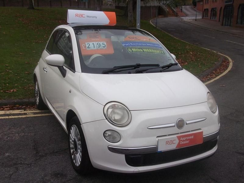 Used Fiat 500 Lounge 99 HP (72 kW) 2008 White Hatchback