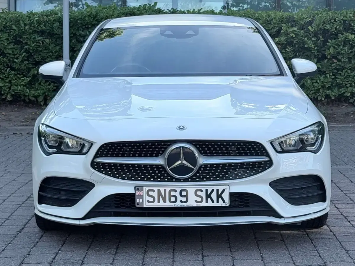 Used Mercedes CLA180 AMG Line Premium 136 HP (100 kW) 2019 White Coupe