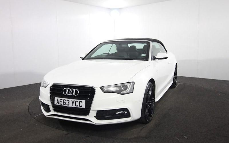 Used Audi A5 Cabriolet S-Line 225 HP (165 kW) 2013 White Cabriolet