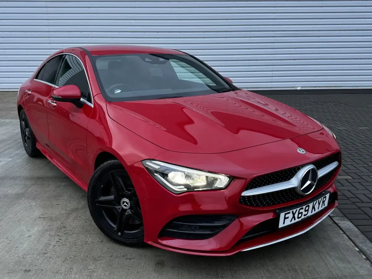 Used Mercedes CLA220 AMG line 190 HP (139 kW) 2019 Red Sedan