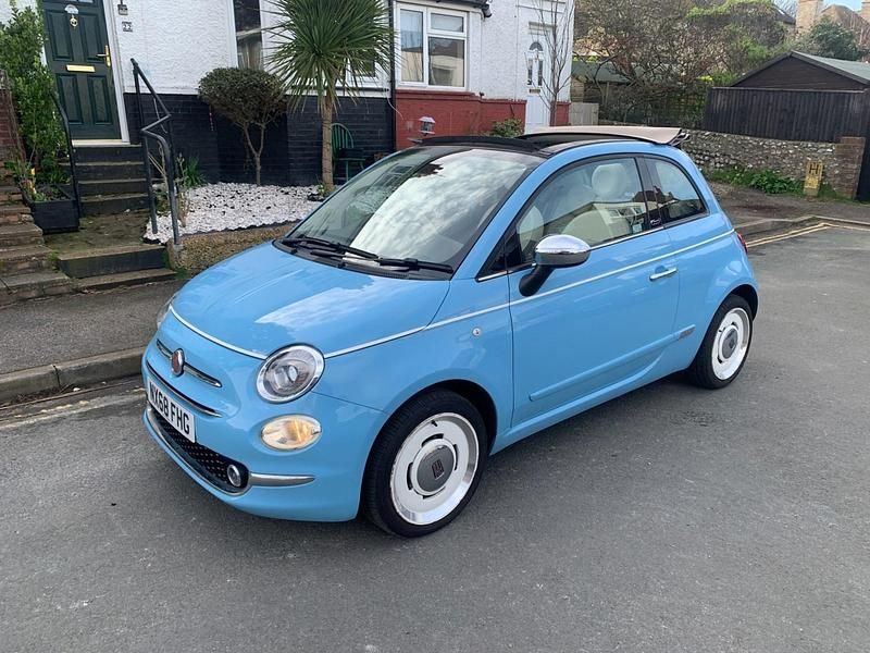 Used Fiat 500C S 69 HP (50 kW) 2018 Blue Cabriolet