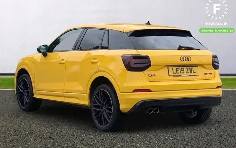 Used Audi Q2 Black Edition 150 HP (110 kW) 2019 Yellow SUV