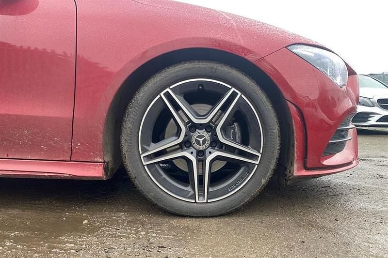 Used Mercedes CLA180 AMG Line Premium 136 HP (100 kW) 2023 Patagonia red Sedan