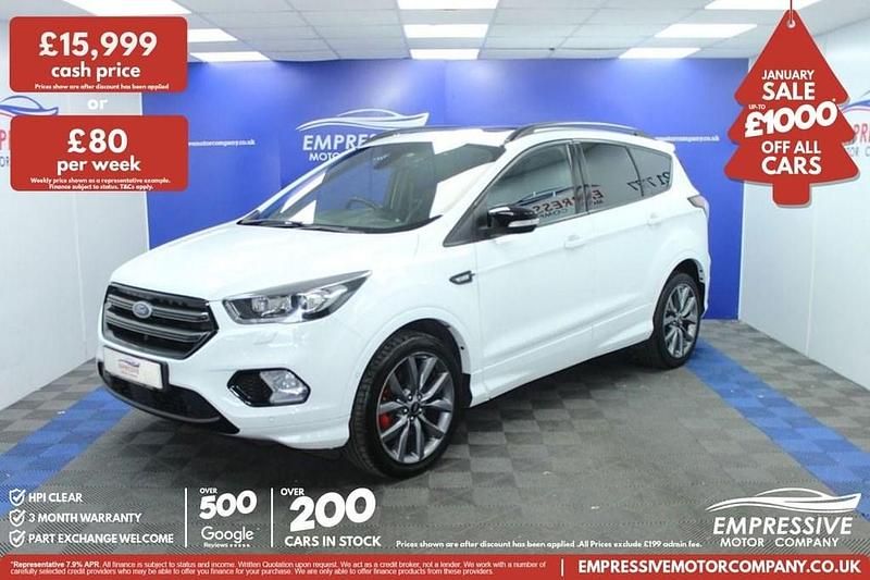 White Used 2019 Ford Kuga ST-Line SUV | £15,999 (Expensive) - Image 1/4