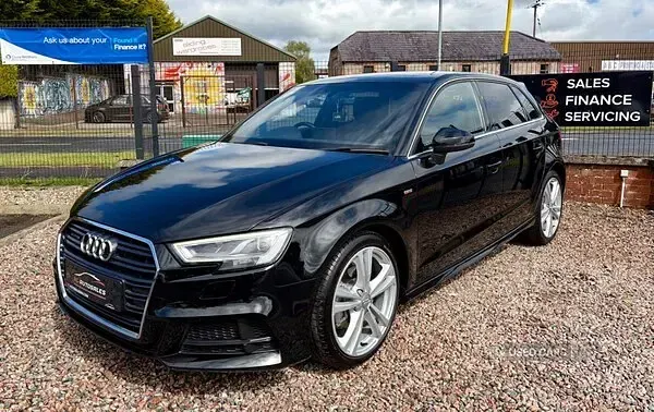 Used Audi A3 S-Line 150 HP (110 kW) 2016 Black Hatchback