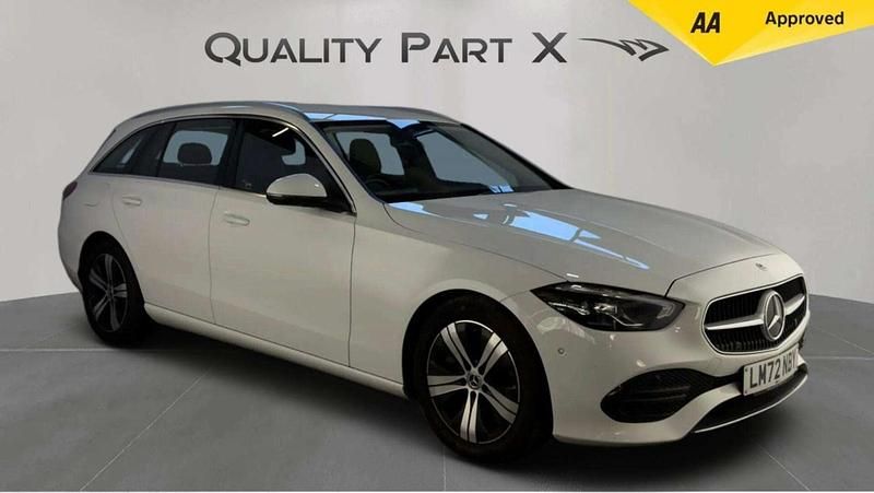 Used Mercedes C220 2022 White Estate