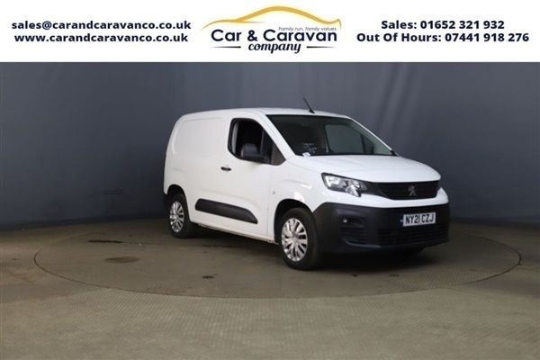 White Used 2021 Peugeot Partner Van | £7,788 (Fair price) - Image 1/1