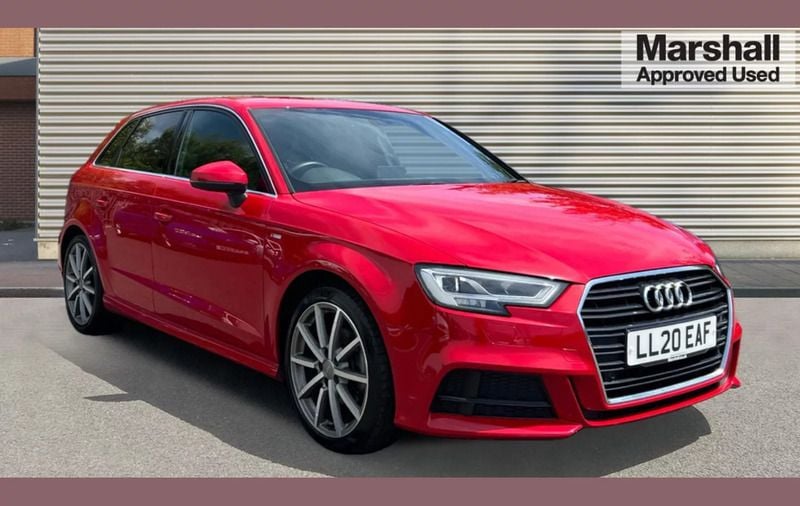 Red Used 2020 Audi A3 S-Line Hatchback | £18,290 (Fair price) - Image 1/4