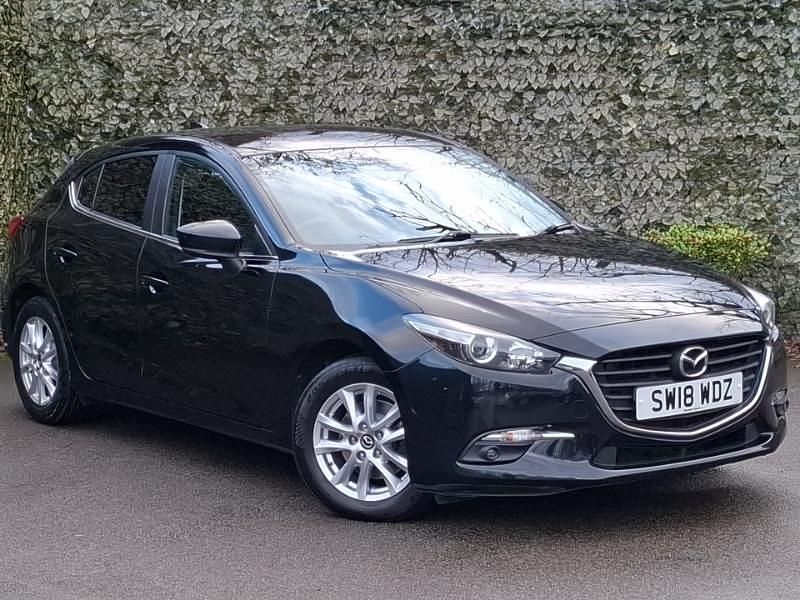 Black Used 2018 Mazda 3 Hatchback | £9,498 (Fair price) - Image 1/4