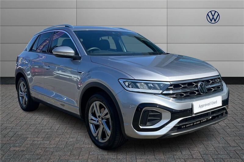 Silver Used 2024 VW T-Roc R-line SUV | £25,799 (Fair price) - Image 1/4