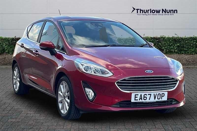 Red Used 2017 Ford Fiesta Titanium Hatchback | £7,191 (Fair price) - Image 1/4