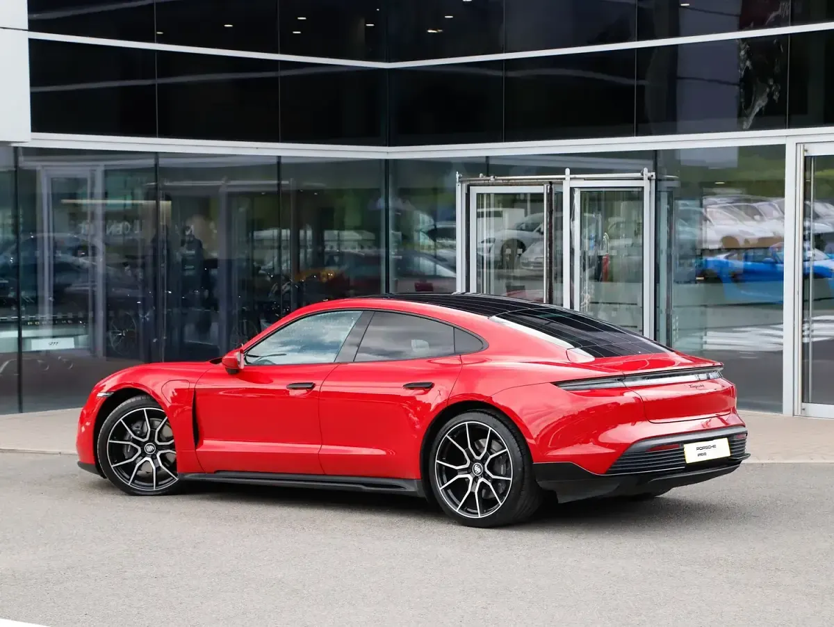 Used Porsche Taycan Performance Package 350 kW (476 HP) 2022 Red Sedan