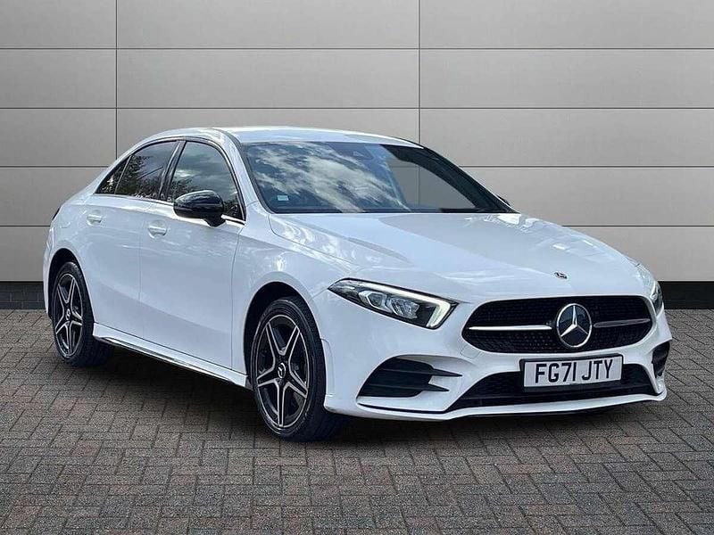 Polar white Used 2021 Mercedes A250 AMG line Sedan | £19,895 (Fair price) - Image 1/4