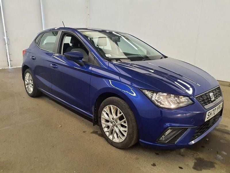 Used Seat Ibiza SE Technology 95 HP (69 kW) 2021 Blue Hatchback