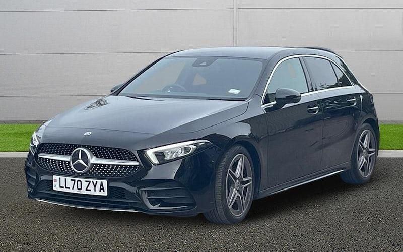 Used Mercedes A180 AMG line 136 HP (100 kW) 2020 Black Hatchback